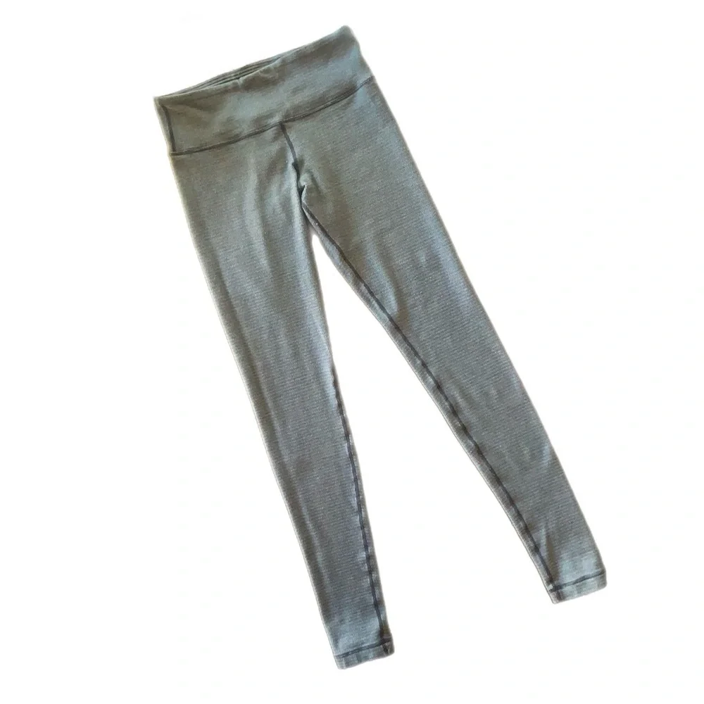 Lululemon Wunder Under Pant *Reversible Grey & White - Picture 8 of 13